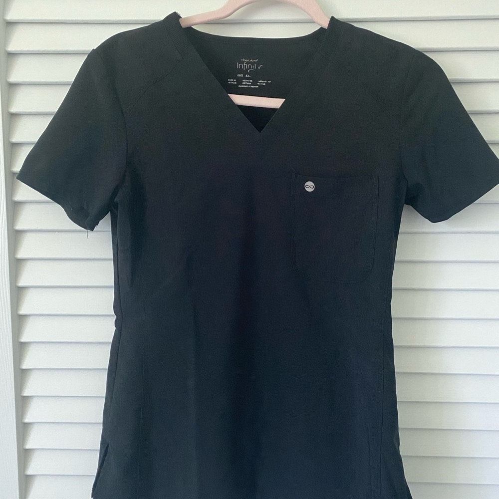 Cherokee Women's Black V-Neck Top and bottom